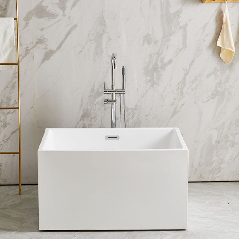 Rectangular Soaking Bathtub Antique Finish Back to Wall Bath Tub Without Seat Clearhalo 'Bathroom Remodel & Bathroom Fixtures' 'Bathtubs' 'Home Improvement' 'home_improvement' 'home_improvement_bathtubs' 'Showers & Bathtubs' 6921667