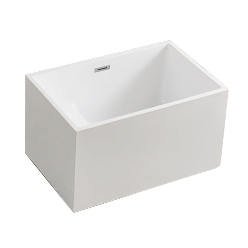 Rectangular Soaking Bathtub Antique Finish Back to Wall Bath Tub Clearhalo 'Bathroom Remodel & Bathroom Fixtures' 'Bathtubs' 'Home Improvement' 'home_improvement' 'home_improvement_bathtubs' 'Showers & Bathtubs' 6921668