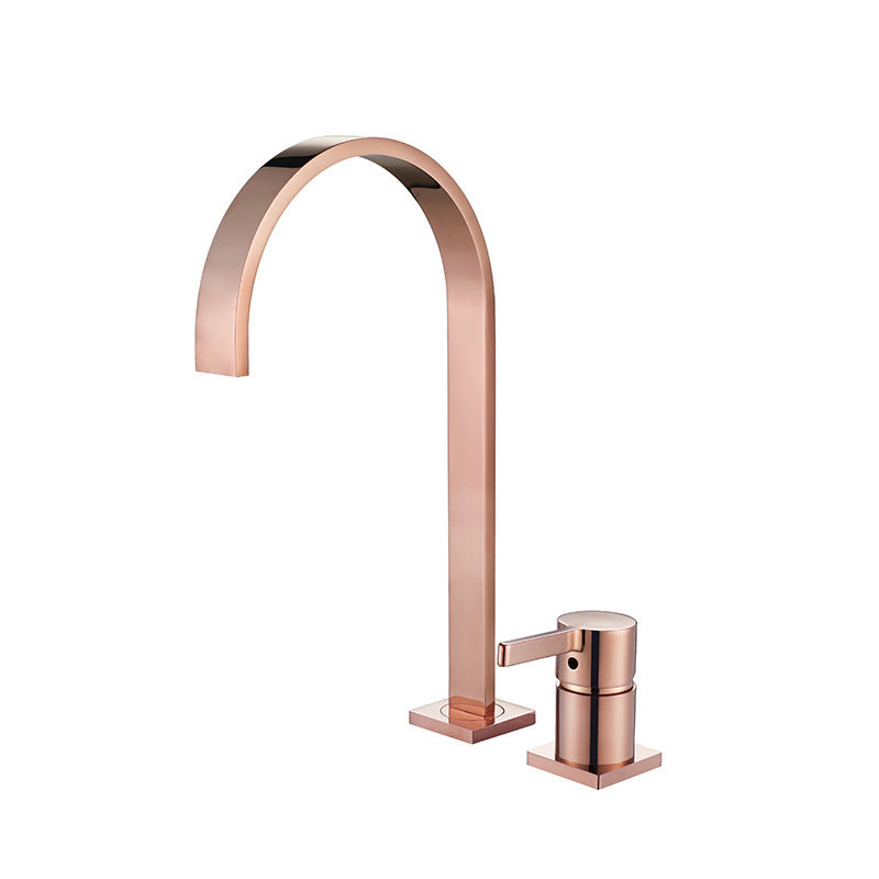 Single Handle Basin Faucet Contemporary Luxury Bathroom Faucet Clearhalo 'Bathroom Remodel & Bathroom Fixtures' 'Bathroom Sink Faucets' 'Bathroom Sinks & Faucet Components' 'bathroom_sink_faucets' 'Home Improvement' 'home_improvement' 'home_improvement_bathroom_sink_faucets' 6926452