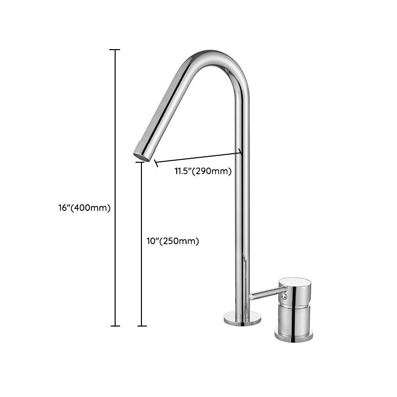 Single Handle Basin Faucet Contemporary Luxury Bathroom Faucet Clearhalo 'Bathroom Remodel & Bathroom Fixtures' 'Bathroom Sink Faucets' 'Bathroom Sinks & Faucet Components' 'bathroom_sink_faucets' 'Home Improvement' 'home_improvement' 'home_improvement_bathroom_sink_faucets' 6926459