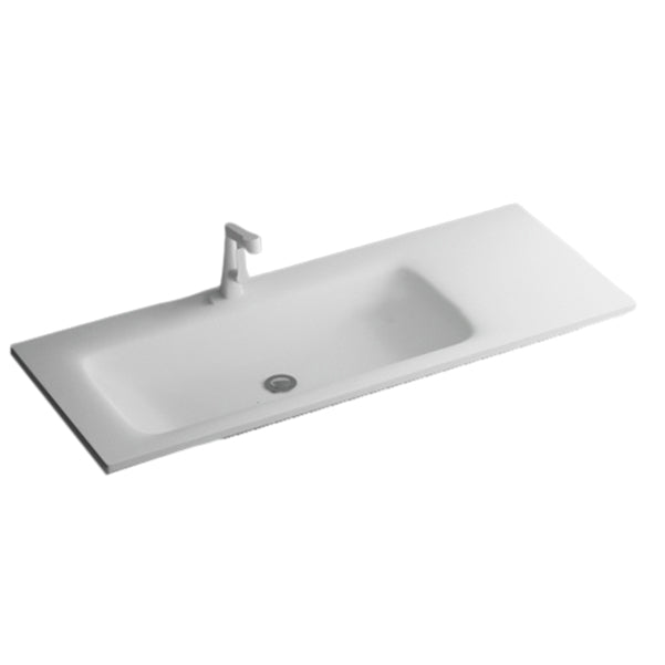 Modern Bathroom Sink Rectangular Wall Mount Bathroom Sink (Not Including Faucet) Clearhalo 'Bathroom Remodel & Bathroom Fixtures' 'Bathroom Sinks & Faucet Components' 'Bathroom Sinks' 'bathroom_sink' 'Home Improvement' 'home_improvement' 'home_improvement_bathroom_sink' 6926871