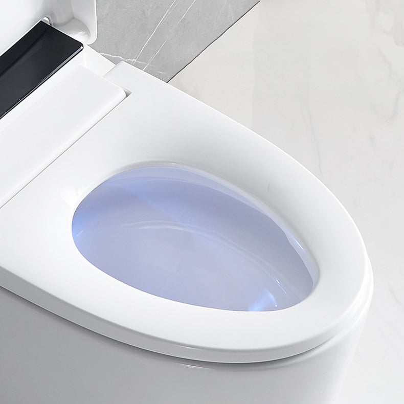 Elongated Floor Mount Bidet Contemporary White Floor Standing Bidet with Heated Seat Clearhalo 'Bathroom Remodel & Bathroom Fixtures' 'Bidets' 'Home Improvement' 'home_improvement' 'home_improvement_bidets' 'Toilets & Bidets' 6927619