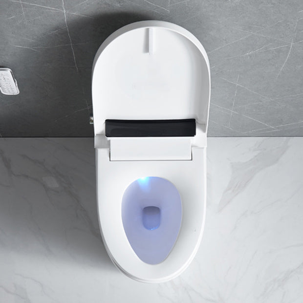 Elongated Floor Mount Bidet Contemporary White Floor Standing Bidet with Heated Seat Clearhalo 'Bathroom Remodel & Bathroom Fixtures' 'Bidets' 'Home Improvement' 'home_improvement' 'home_improvement_bidets' 'Toilets & Bidets' 6927620