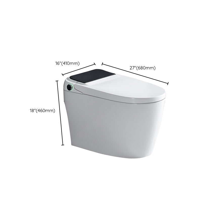 Elongated Floor Mount Bidet Contemporary White Floor Standing Bidet with Heated Seat Clearhalo 'Bathroom Remodel & Bathroom Fixtures' 'Bidets' 'Home Improvement' 'home_improvement' 'home_improvement_bidets' 'Toilets & Bidets' 6927624