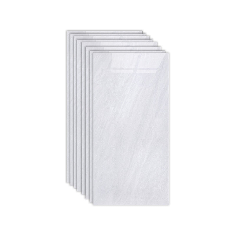 Rectangular Ceramic Polished Straight Edge Singular Tile Marble Look Bathroom Floor Off-White Clearhalo 'Floor Tiles & Wall Tiles' 'floor_tiles_wall_tiles' 'Flooring 'Home Improvement' 'home_improvement' 'home_improvement_floor_tiles_wall_tiles' Walls and Ceiling' 6927832