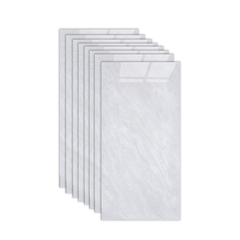 Rectangular Ceramic Polished Straight Edge Singular Tile Marble Look Bathroom Floor Gray-White Clearhalo 'Floor Tiles & Wall Tiles' 'floor_tiles_wall_tiles' 'Flooring 'Home Improvement' 'home_improvement' 'home_improvement_floor_tiles_wall_tiles' Walls and Ceiling' 6927836