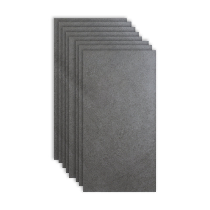 Rectangular Ceramic Matte Straight Edge Singular Tile No Pattern Kitchen Floor Black-Gray 104 Pieces Clearhalo 'Floor Tiles & Wall Tiles' 'floor_tiles_wall_tiles' 'Flooring 'Home Improvement' 'home_improvement' 'home_improvement_floor_tiles_wall_tiles' Walls and Ceiling' 6927933