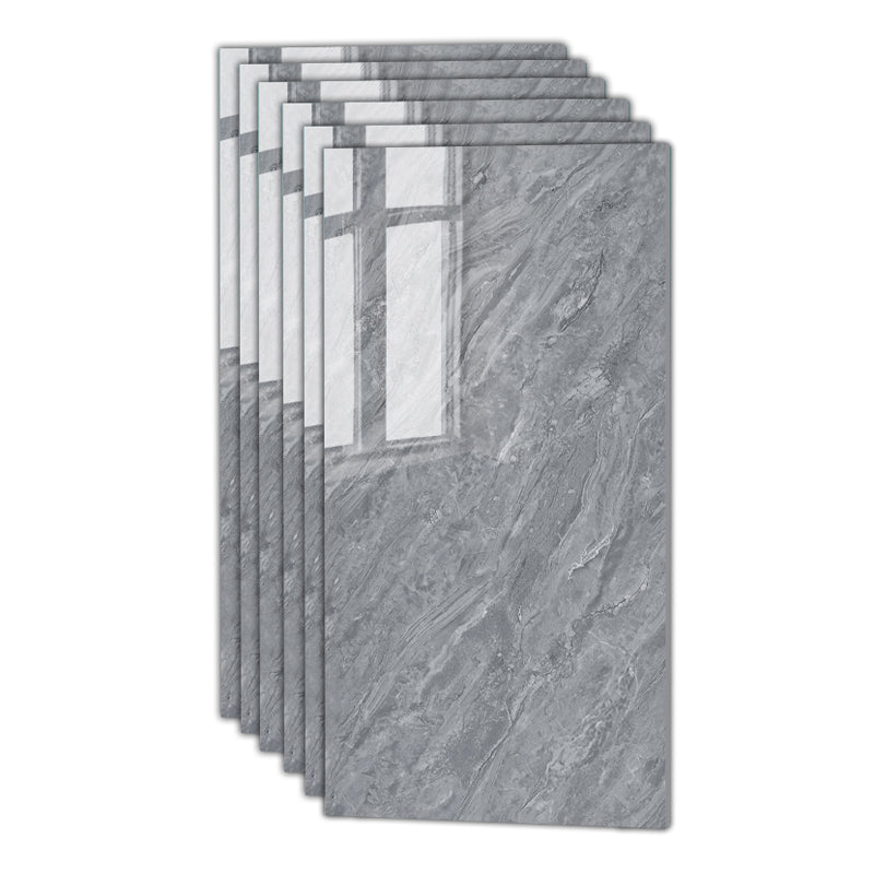 Square Ceramic Polished Straight Edge Singular Tile Marble Look Bathroom Wall Grey Clearhalo 'Floor Tiles & Wall Tiles' 'floor_tiles_wall_tiles' 'Flooring 'Home Improvement' 'home_improvement' 'home_improvement_floor_tiles_wall_tiles' Walls and Ceiling' 6929552