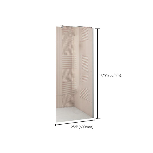Simple Bathroom Tempered Glass Bath Screen, Frameless Fixed Partition Screen Clearhalo 'Bathroom Remodel & Bathroom Fixtures' 'Home Improvement' 'home_improvement' 'home_improvement_shower_tub_doors' 'Shower and Tub Doors' 'shower_tub_doors' 'Showers & Bathtubs' 6934594
