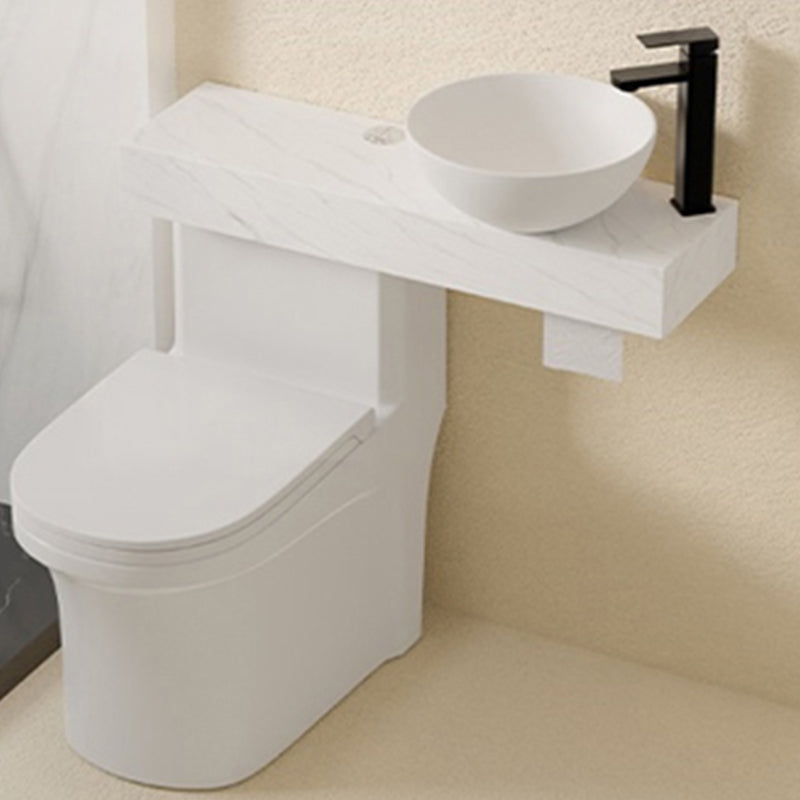 Modern One Piece Toilet Bowl White Urine Toilet with Seat for Bathroom Cold/Hot Water Dispensor ( Right) Clearhalo 'Bathroom Remodel & Bathroom Fixtures' 'Home Improvement' 'home_improvement' 'home_improvement_toilets' 'Toilets & Bidets' 'Toilets' 6941441