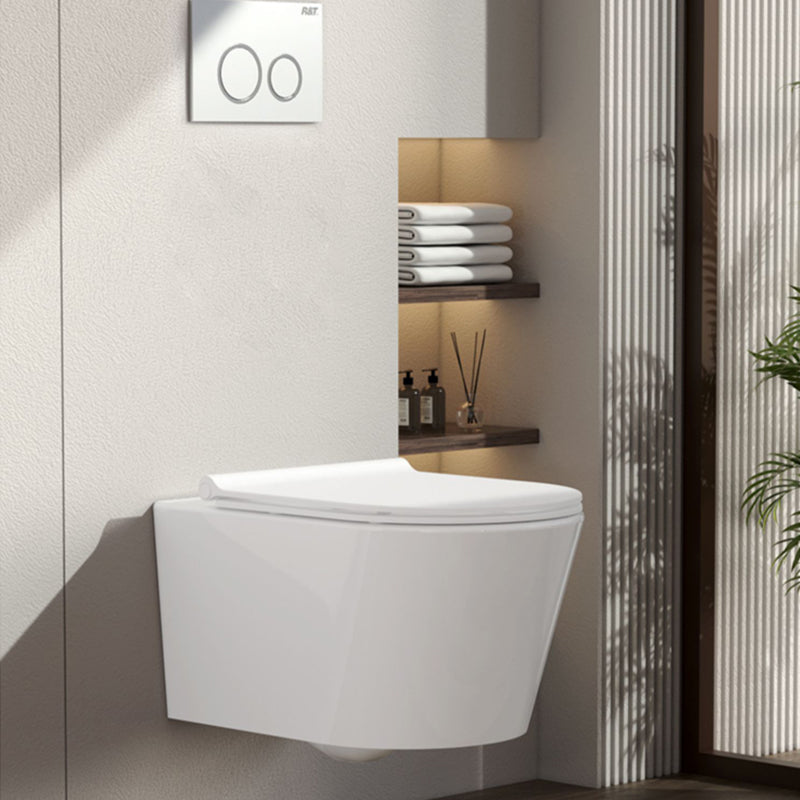 Contemporary One Piece Flush Toilet Wall Mount Urine Toilet for Bathroom Clearhalo 'Bathroom Remodel & Bathroom Fixtures' 'Home Improvement' 'home_improvement' 'home_improvement_toilets' 'Toilets & Bidets' 'Toilets' 6941500