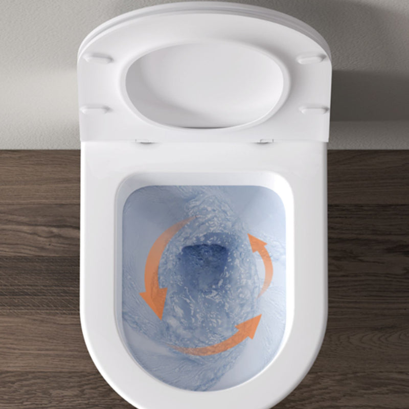 Contemporary One Piece Flush Toilet Wall Mount Urine Toilet for Bathroom Clearhalo 'Bathroom Remodel & Bathroom Fixtures' 'Home Improvement' 'home_improvement' 'home_improvement_toilets' 'Toilets & Bidets' 'Toilets' 6941503