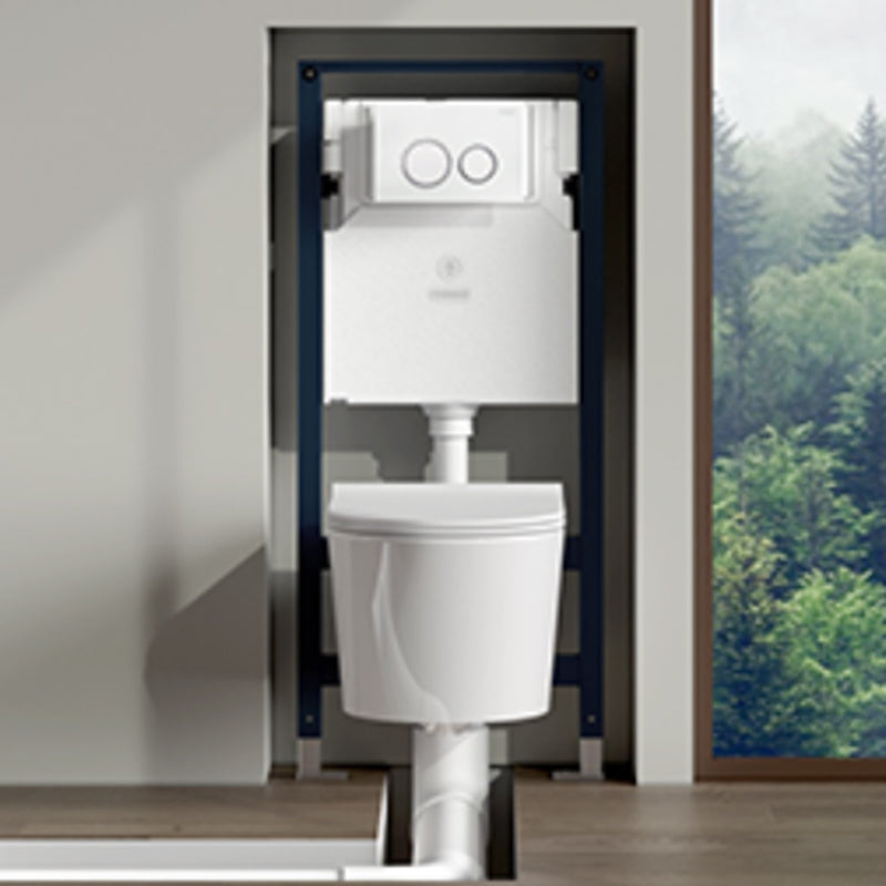 Contemporary One Piece Flush Toilet Wall Mount Urine Toilet for Bathroom Clearhalo 'Bathroom Remodel & Bathroom Fixtures' 'Home Improvement' 'home_improvement' 'home_improvement_toilets' 'Toilets & Bidets' 'Toilets' 6941509