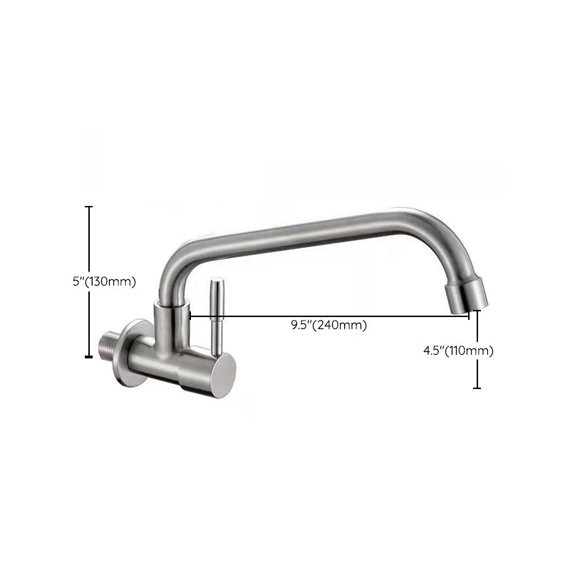 Modern Stainless Steel One Handle Pot Filler Low Profile Filler Clearhalo 'Home Improvement' 'home_improvement' 'home_improvement_kitchen_faucets' 'Kitchen Faucets' 'Kitchen Remodel & Kitchen Fixtures' 'Kitchen Sinks & Faucet Components' 'kitchen_faucets' 6941545