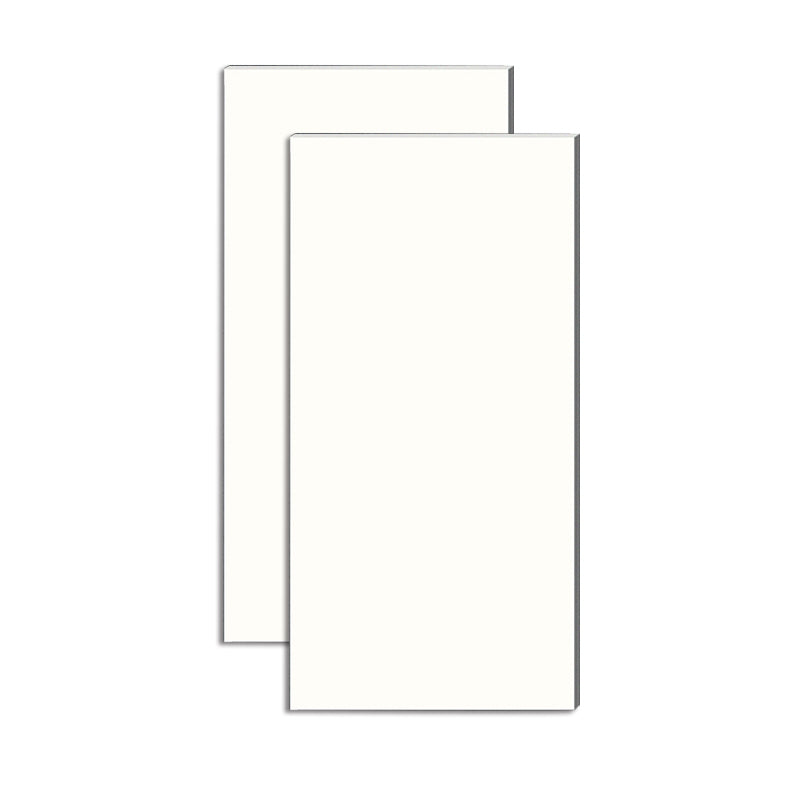 Rectangular Ceramic Matte Straight Edge Floor and Wall Tile No Pattern Bathroom Floor White 24"L x 47"W x 0.4"H Clearhalo 'Floor Tiles & Wall Tiles' 'floor_tiles_wall_tiles' 'Flooring 'Home Improvement' 'home_improvement' 'home_improvement_floor_tiles_wall_tiles' Walls and Ceiling' 6942373