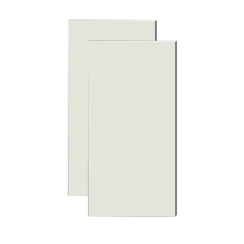 Rectangular Ceramic Matte Straight Edge Floor and Wall Tile No Pattern Bathroom Floor Off-White 24"L x 47"W x 0.4"H Clearhalo 'Floor Tiles & Wall Tiles' 'floor_tiles_wall_tiles' 'Flooring 'Home Improvement' 'home_improvement' 'home_improvement_floor_tiles_wall_tiles' Walls and Ceiling' 6942377