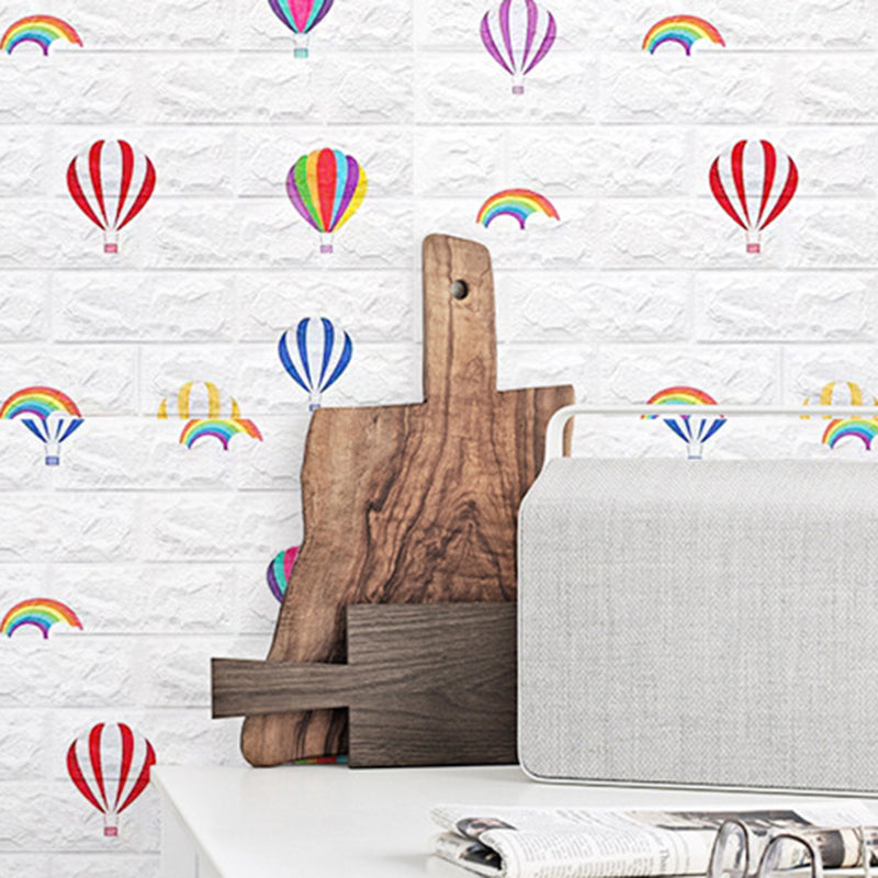 Cartoon 3D Embossed Wall Panel Waterproof Foam Indoor Wall Tile for Children Room Clearhalo 'Flooring 'Home Improvement' 'home_improvement' 'home_improvement_wall_paneling' 'Wall Paneling' 'wall_paneling' 'Walls & Ceilings' Walls and Ceiling' 6942430