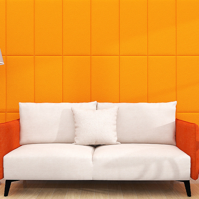 Color Blocking 3D Embossed Wall Panel Self-Adhesive Foam Indoor Wall Tile Orange Clearhalo 'Flooring 'Home Improvement' 'home_improvement' 'home_improvement_wall_paneling' 'Wall Paneling' 'wall_paneling' 'Walls & Ceilings' Walls and Ceiling' 6942483