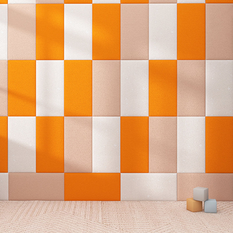Color Blocking 3D Embossed Wall Panel Self-Adhesive Foam Indoor Wall Tile Clearhalo 'Flooring 'Home Improvement' 'home_improvement' 'home_improvement_wall_paneling' 'Wall Paneling' 'wall_paneling' 'Walls & Ceilings' Walls and Ceiling' 6942496