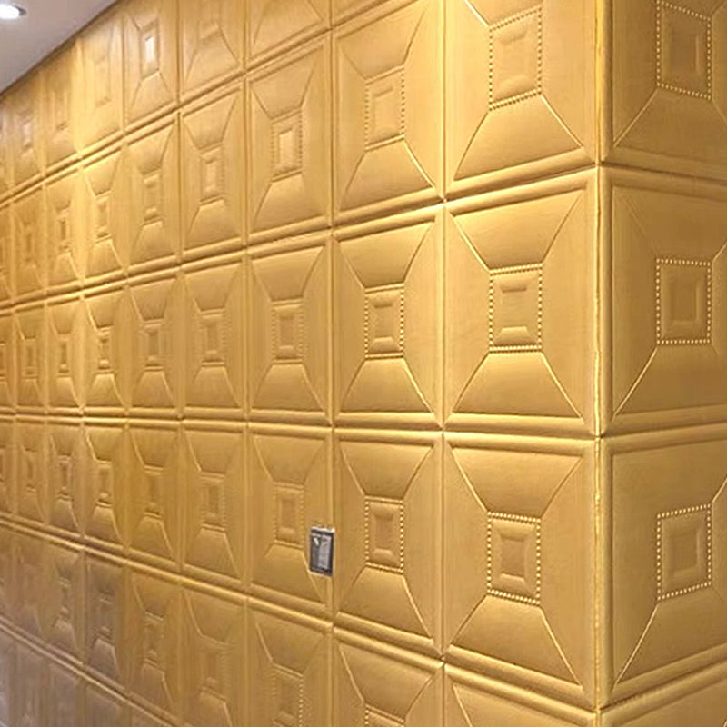 Glam Peel and Stick Wall Paneling in Foam with 3D Embossed Panel Clearhalo 'Flooring 'Home Improvement' 'home_improvement' 'home_improvement_wall_paneling' 'Wall Paneling' 'wall_paneling' 'Walls & Ceilings' Walls and Ceiling' 6942501