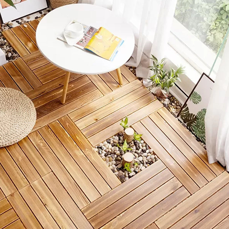 Parquet Pine Floor Tile Water Resistant Click Lock Tradition Wooden Floor for Living Room Clearhalo 'Flooring 'Hardwood Flooring' 'hardwood_flooring' 'Home Improvement' 'home_improvement' 'home_improvement_hardwood_flooring' Walls and Ceiling' 6942665