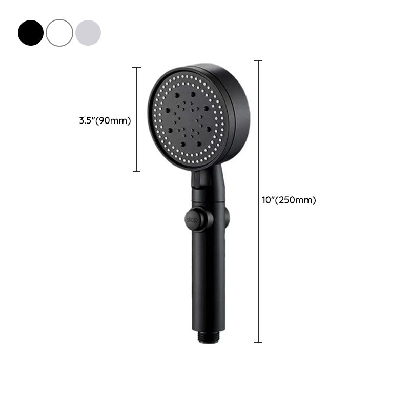 Contemporary Shower Head Handheld Shower Head Wall-Mount Round Plastic Shower Head Combo Clearhalo 'Bathroom Remodel & Bathroom Fixtures' 'Home Improvement' 'home_improvement' 'home_improvement_shower_heads' 'Shower Heads' 'shower_heads' 'Showers & Bathtubs Plumbing' 'Showers & Bathtubs' 6942757