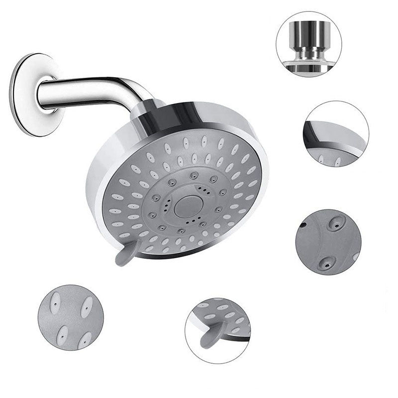 Bathroom Shower Head Wall Mounted Rain Jet Stainless Adjustable Model Shower Head Clearhalo 'Bathroom Remodel & Bathroom Fixtures' 'Home Improvement' 'home_improvement' 'home_improvement_shower_heads' 'Shower Heads' 'shower_heads' 'Showers & Bathtubs Plumbing' 'Showers & Bathtubs' 6942872