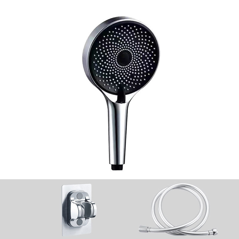 3 Sprays Shower Head Wall-Mount Adjustable Spray Pattern Handheld Shower Head Silver Shower & Hose & Hole-free Wall Seat Clearhalo 'Bathroom Remodel & Bathroom Fixtures' 'Home Improvement' 'home_improvement' 'home_improvement_shower_heads' 'Shower Heads' 'shower_heads' 'Showers & Bathtubs Plumbing' 'Showers & Bathtubs' 6942884