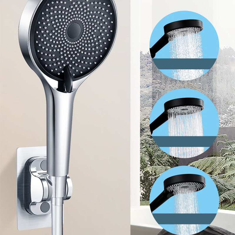 3 Sprays Shower Head Wall-Mount Adjustable Spray Pattern Handheld Shower Head Clearhalo 'Bathroom Remodel & Bathroom Fixtures' 'Home Improvement' 'home_improvement' 'home_improvement_shower_heads' 'Shower Heads' 'shower_heads' 'Showers & Bathtubs Plumbing' 'Showers & Bathtubs' 6942886