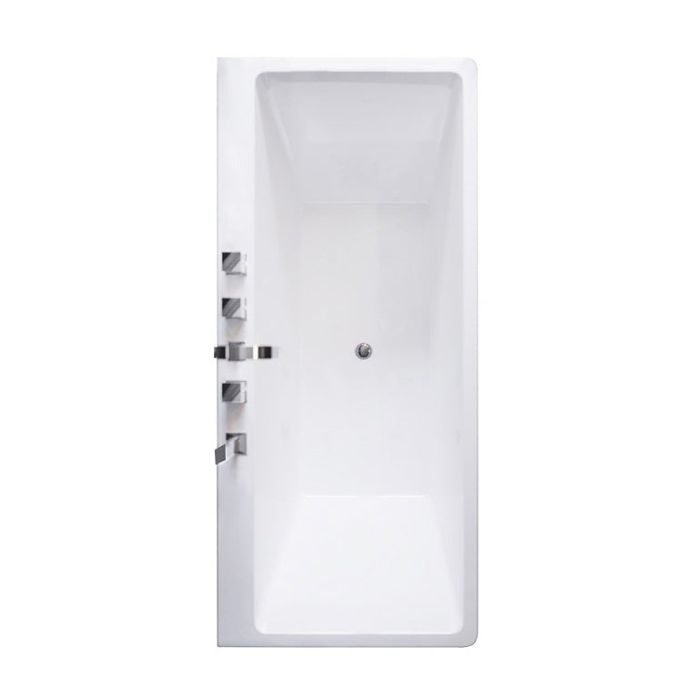 Acrylic Rectangular Bathtub Drop-in Soaking Bathtub , 29.53-inch Wide Clearhalo 'Bathroom Remodel & Bathroom Fixtures' 'Bathtubs' 'Home Improvement' 'home_improvement' 'home_improvement_bathtubs' 'Showers & Bathtubs' 6949339