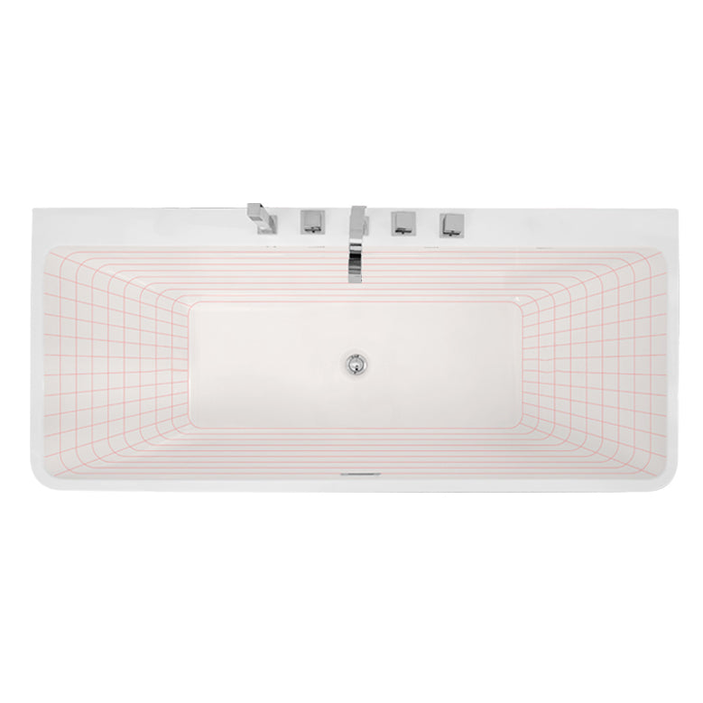 Acrylic Rectangular Bathtub Drop-in Soaking Bathtub , 29.53-inch Wide Clearhalo 'Bathroom Remodel & Bathroom Fixtures' 'Bathtubs' 'Home Improvement' 'home_improvement' 'home_improvement_bathtubs' 'Showers & Bathtubs' 6949341