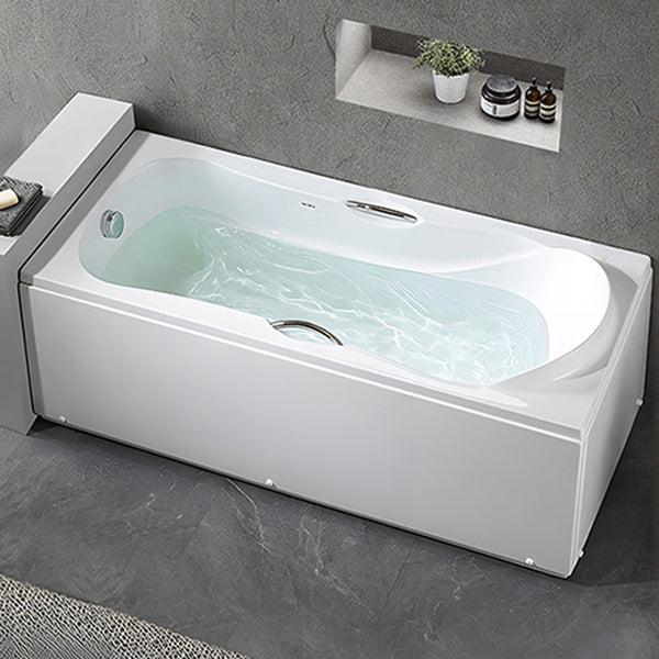 Acrylic Soaking Bathtub Antique Finish Rectangular Bathtub (Board not Included) Left Tub Clearhalo 'Bathroom Remodel & Bathroom Fixtures' 'Bathtubs' 'Home Improvement' 'home_improvement' 'home_improvement_bathtubs' 'Showers & Bathtubs' 6949365