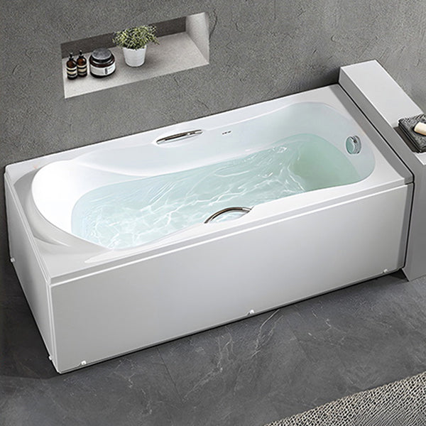 Acrylic Soaking Bathtub Antique Finish Rectangular Bathtub (Board not Included) Right Tub Clearhalo 'Bathroom Remodel & Bathroom Fixtures' 'Bathtubs' 'Home Improvement' 'home_improvement' 'home_improvement_bathtubs' 'Showers & Bathtubs' 6949368