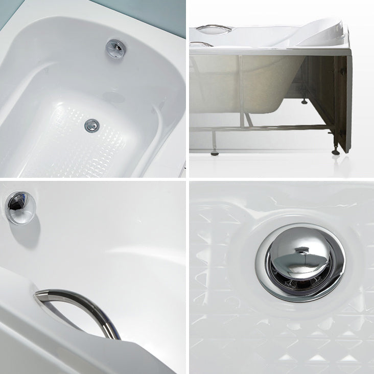 Acrylic Soaking Bathtub Antique Finish Rectangular Bathtub (Board not Included) Clearhalo 'Bathroom Remodel & Bathroom Fixtures' 'Bathtubs' 'Home Improvement' 'home_improvement' 'home_improvement_bathtubs' 'Showers & Bathtubs' 6949377