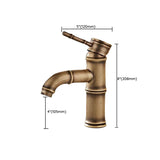 Brass Country Basin Faucet Single Hole Vanity Sink Faucet for Bathroom Clearhalo 'Bathroom Remodel & Bathroom Fixtures' 'Bathroom Sink Faucets' 'Bathroom Sinks & Faucet Components' 'bathroom_sink_faucets' 'Home Improvement' 'home_improvement' 'home_improvement_bathroom_sink_faucets' 6951635