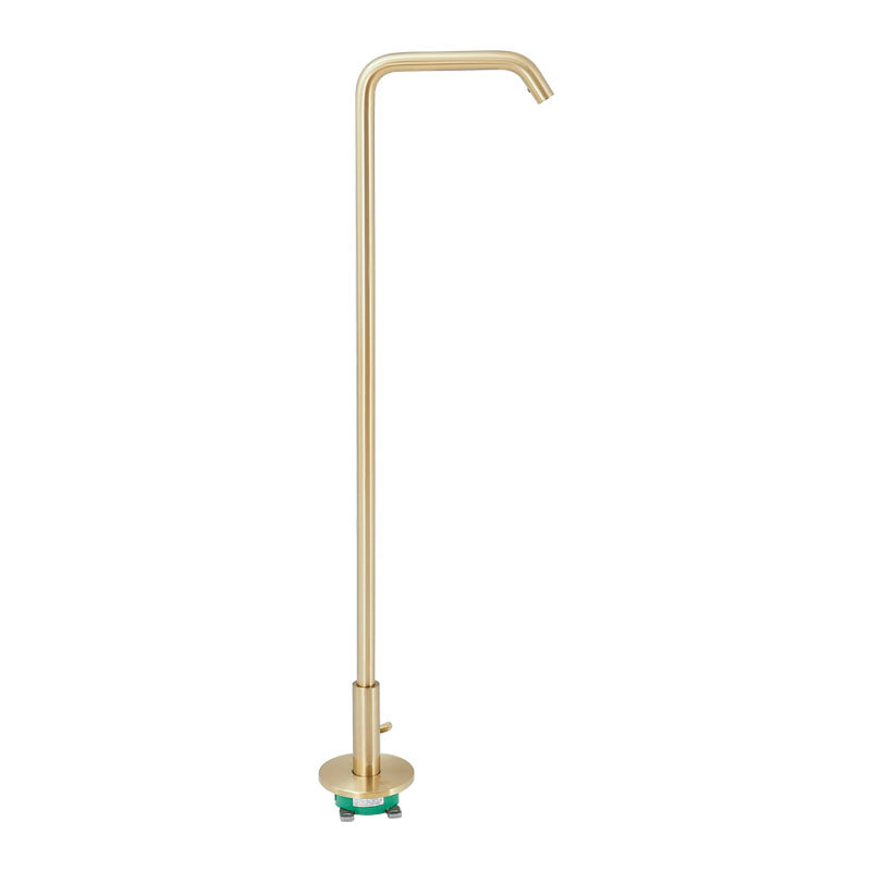 Tub Filler High Arc Handshower Lever Handle Copper Freestanding Tub Filler Clearhalo 'Bathroom Remodel & Bathroom Fixtures' 'Bathtub Faucets' 'bathtub_faucets' 'Home Improvement' 'home_improvement' 'home_improvement_bathtub_faucets' 6952760