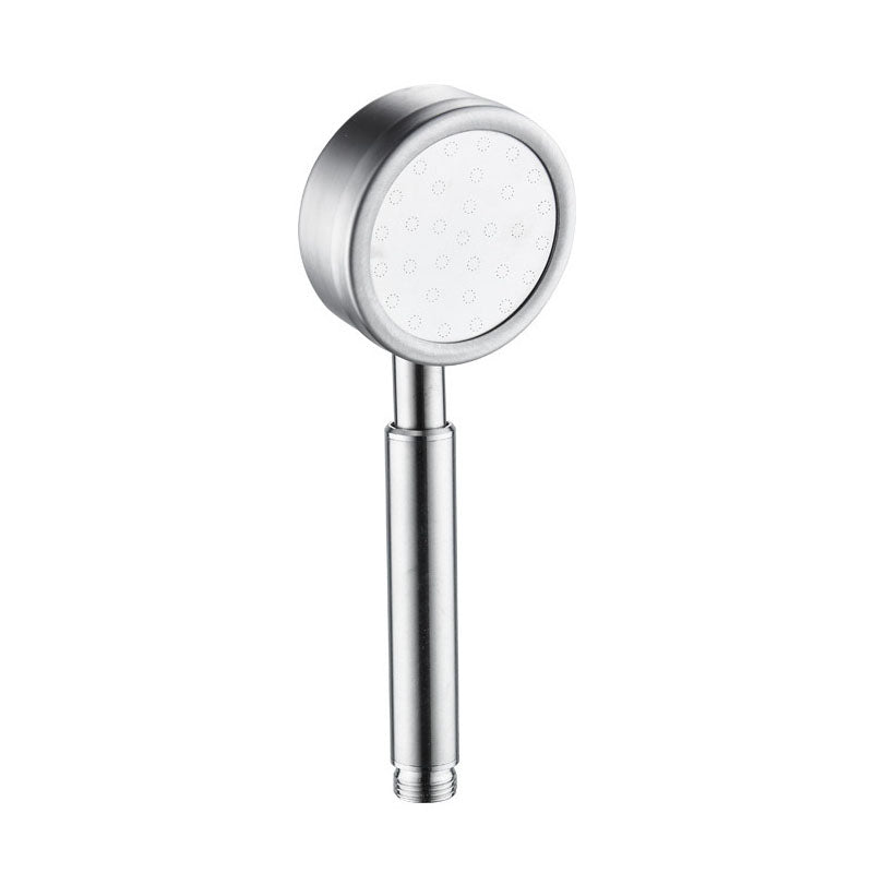 Classic Shower Head Round Metal Handheld Shower Head in Silver Silver Hand Shower Clearhalo 'Bathroom Remodel & Bathroom Fixtures' 'Home Improvement' 'home_improvement' 'home_improvement_shower_heads' 'Shower Heads' 'shower_heads' 'Showers & Bathtubs Plumbing' 'Showers & Bathtubs' 6953309