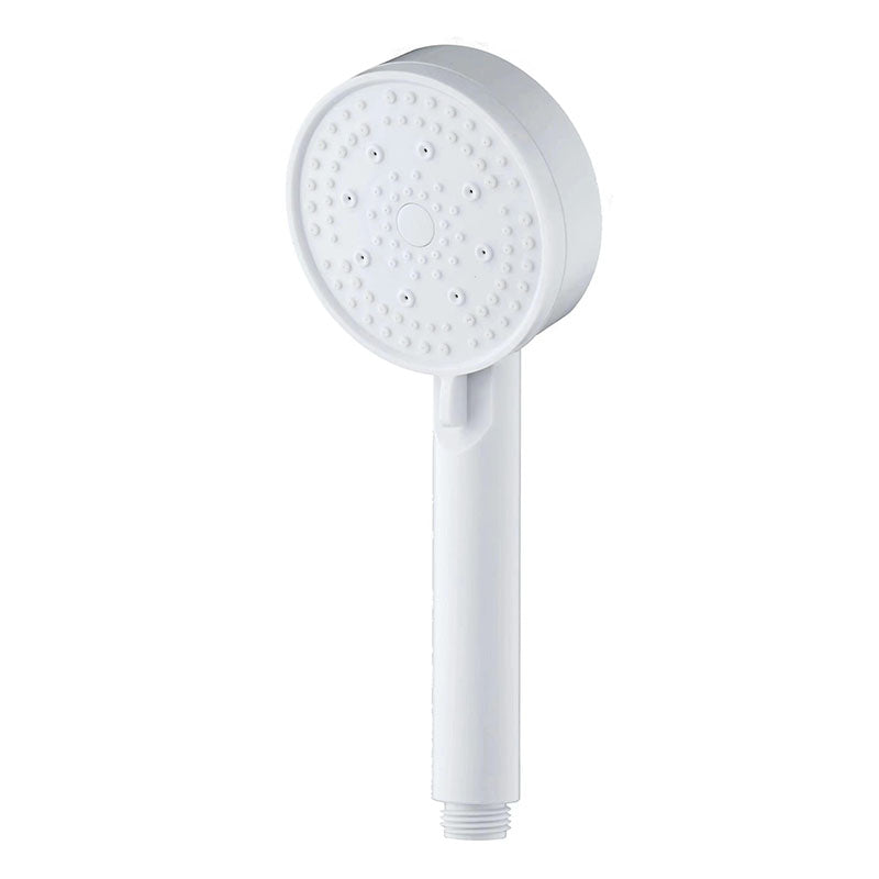 Standard Plastic Shower Head Self-Cleaning Round Handheld Shower Heads White Clearhalo 'Bathroom Remodel & Bathroom Fixtures' 'Home Improvement' 'home_improvement' 'home_improvement_shower_heads' 'Shower Heads' 'shower_heads' 'Showers & Bathtubs Plumbing' 'Showers & Bathtubs' 6953351