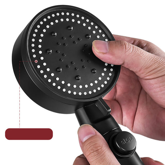 5 Setting Patterns Showerhead Plastic Round Handheld Shower Head Clearhalo 'Bathroom Remodel & Bathroom Fixtures' 'Home Improvement' 'home_improvement' 'home_improvement_shower_heads' 'Shower Heads' 'shower_heads' 'Showers & Bathtubs Plumbing' 'Showers & Bathtubs' 6953368