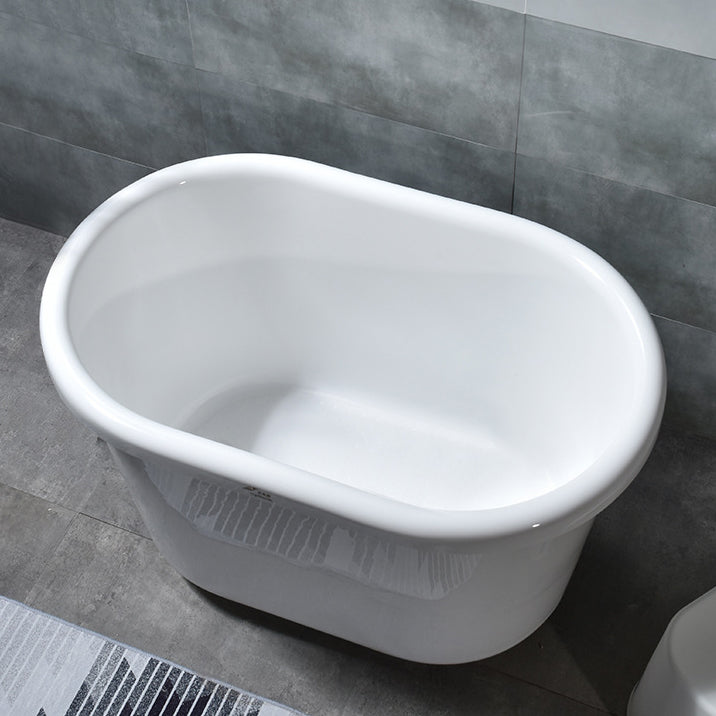 Acrylic Soaking Bathtub Antique Finish Freestanding Bath Tub Without Seat Tub Clearhalo 'Bathroom Remodel & Bathroom Fixtures' 'Bathtubs' 'Home Improvement' 'home_improvement' 'home_improvement_bathtubs' 'Showers & Bathtubs' 6963567