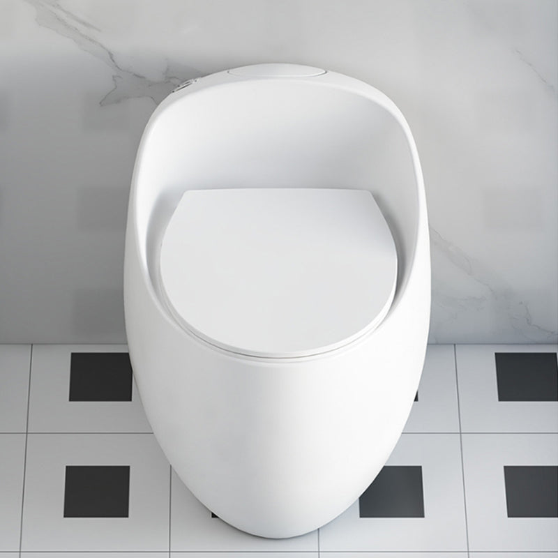 Contemporary 1 Piece Flush Toilet Floor Mounted Toilet Bowl for Bathroom Clearhalo 'Bathroom Remodel & Bathroom Fixtures' 'Home Improvement' 'home_improvement' 'home_improvement_toilets' 'Toilets & Bidets' 'Toilets' 6974033