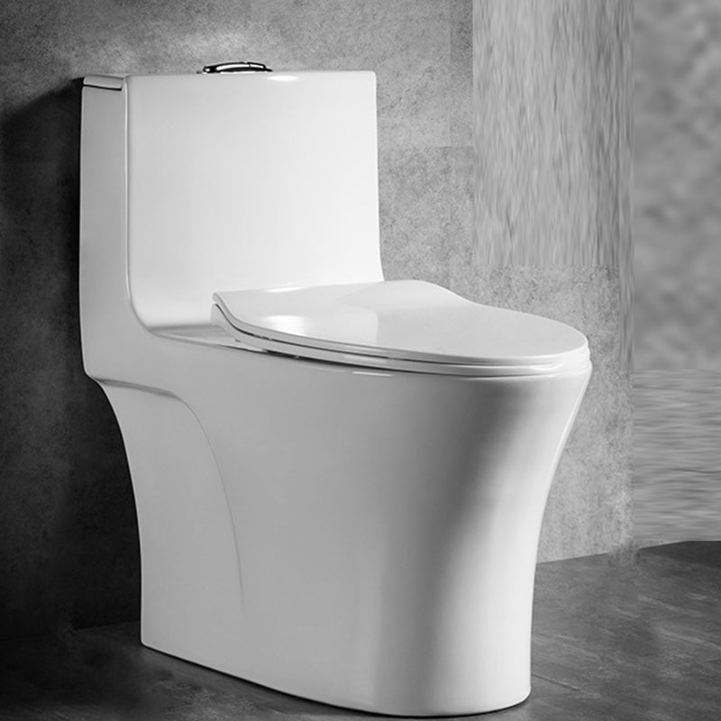 Traditional 1 Piece Flush Toilet Floor Mount Urine Toilet with Seat for Washroom 15"L x 28"W x 28"H Clearhalo 'Bathroom Remodel & Bathroom Fixtures' 'Home Improvement' 'home_improvement' 'home_improvement_toilets' 'Toilets & Bidets' 'Toilets' 6974145