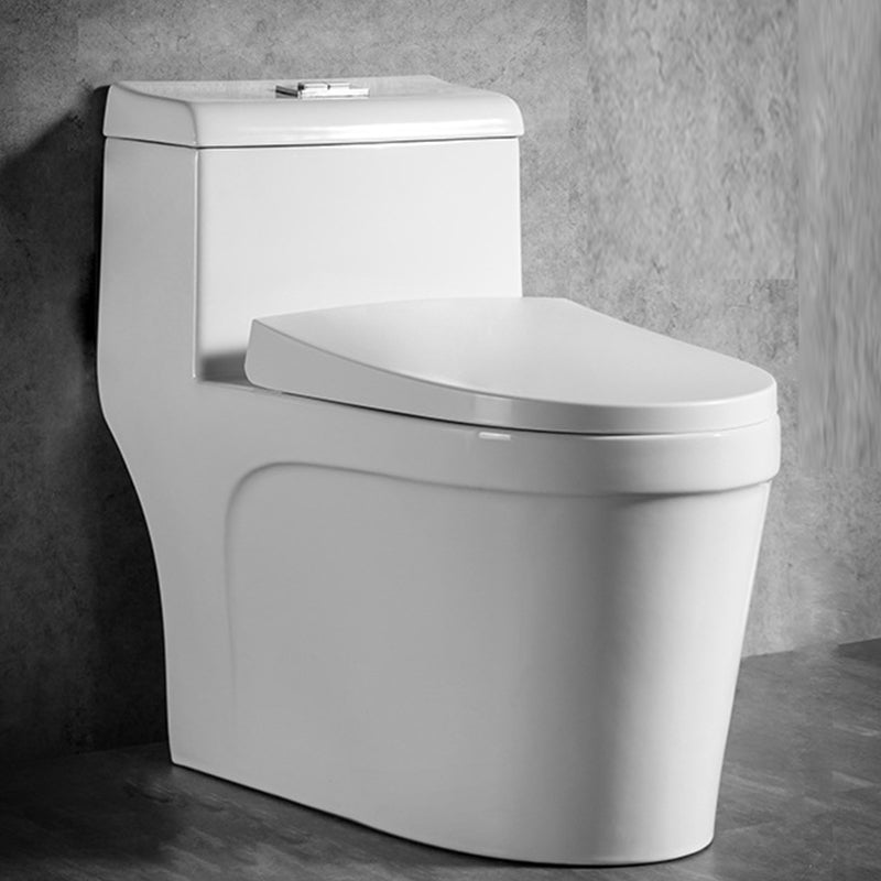 Traditional 1 Piece Flush Toilet Floor Mount Urine Toilet with Seat for Washroom 15"L x 28"W x 26"H Clearhalo 'Bathroom Remodel & Bathroom Fixtures' 'Home Improvement' 'home_improvement' 'home_improvement_toilets' 'Toilets & Bidets' 'Toilets' 6974149