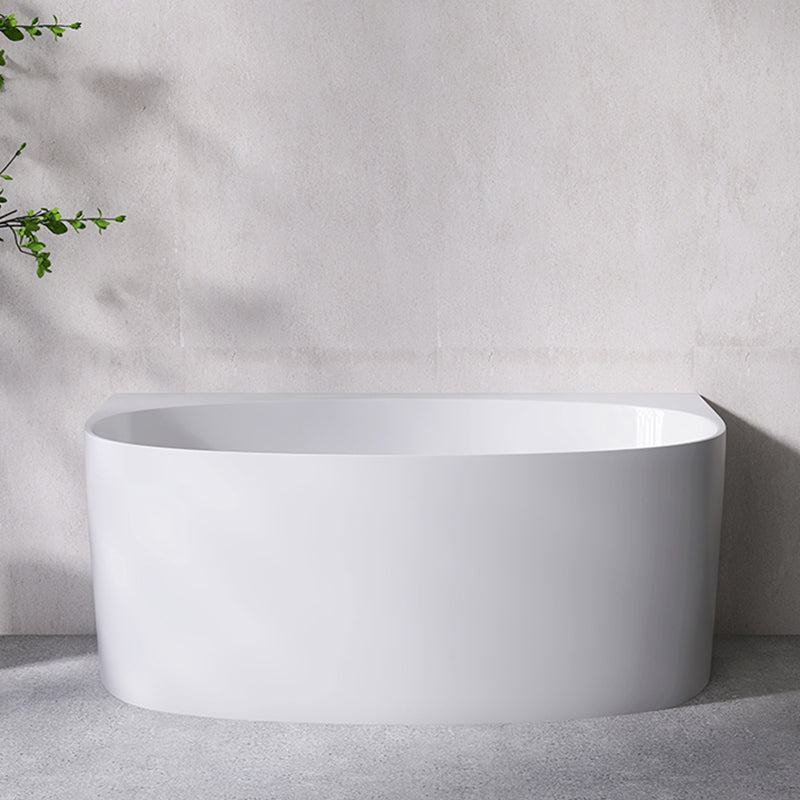 Modern Acrylic Bathtub Center-Front Soaking Bathtub , 22.83-inch Tall White Tub Clearhalo 'Bathroom Remodel & Bathroom Fixtures' 'Bathtubs' 'Home Improvement' 'home_improvement' 'home_improvement_bathtubs' 'Showers & Bathtubs' 6974984