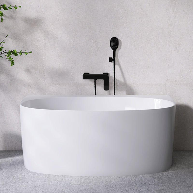 Modern Acrylic Bathtub Center-Front Soaking Bathtub , 22.83-inch Tall Clearhalo 'Bathroom Remodel & Bathroom Fixtures' 'Bathtubs' 'Home Improvement' 'home_improvement' 'home_improvement_bathtubs' 'Showers & Bathtubs' 6974988