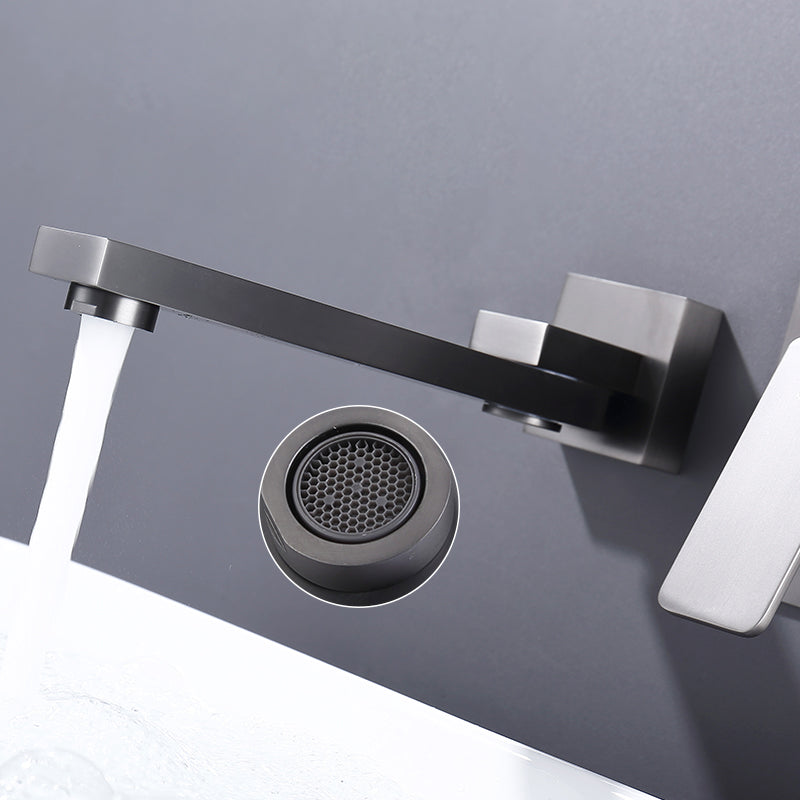 Modern Widespread Sink Faucet Lever Handles Widespread Lavatory Faucet Clearhalo 'bathroom_sink_faucets' 'Conjunta de Baño y Conjunta de Grifo' 'Coronamiento de Baño y Dispositivo de Baño' 'Grifo del lavabo del baño' 'Hogar' 'home_improvement' 'home_improvement_bathroom_sink_faucets' 'Mejoras para el hogar' 6976512