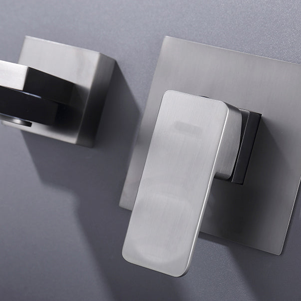 Modern Widespread Sink Faucet Lever Handles Widespread Lavatory Faucet Clearhalo 'bathroom_sink_faucets' 'Conjunta de Baño y Conjunta de Grifo' 'Coronamiento de Baño y Dispositivo de Baño' 'Grifo del lavabo del baño' 'Hogar' 'home_improvement' 'home_improvement_bathroom_sink_faucets' 'Mejoras para el hogar' 6976522