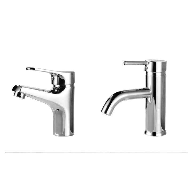 Modern Brass Bathroom Sink Faucet Circular Lever Handles Sink Faucet Clearhalo 'Bathroom Remodel & Bathroom Fixtures' 'Bathroom Sink Faucets' 'Bathroom Sinks & Faucet Components' 'bathroom_sink_faucets' 'Home Improvement' 'home_improvement' 'home_improvement_bathroom_sink_faucets' 6977657