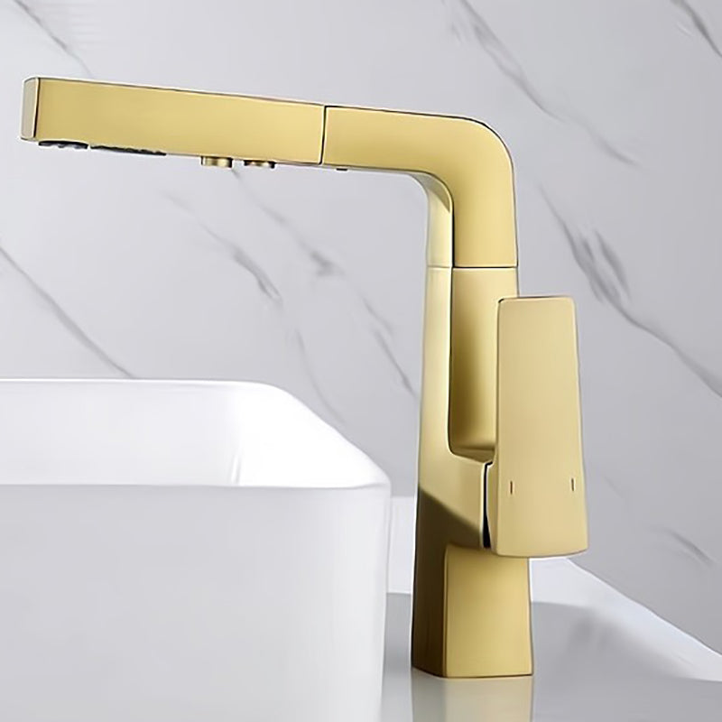 Lever Handles Basin Lavatory Faucet Modern Vanity Sink Faucet Clearhalo 'Bathroom Remodel & Bathroom Fixtures' 'Bathroom Sink Faucets' 'Bathroom Sinks & Faucet Components' 'bathroom_sink_faucets' 'Home Improvement' 'home_improvement' 'home_improvement_bathroom_sink_faucets' 6977669