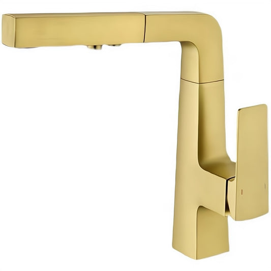 Lever Handles Basin Lavatory Faucet Modern Vanity Sink Faucet Clearhalo 'Bathroom Remodel & Bathroom Fixtures' 'Bathroom Sink Faucets' 'Bathroom Sinks & Faucet Components' 'bathroom_sink_faucets' 'Home Improvement' 'home_improvement' 'home_improvement_bathroom_sink_faucets' 6977677